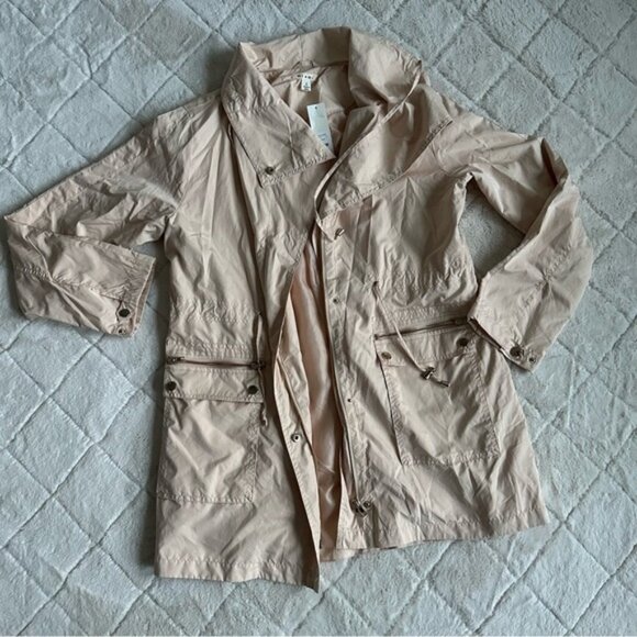 Francesca's "Miami" | Blush Utility Trench Coat | Size Large - Picture 5 of 10